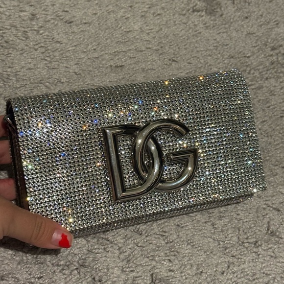 Dolce & Gabbana Handbags - DG logo bag in crystal mesh women bag